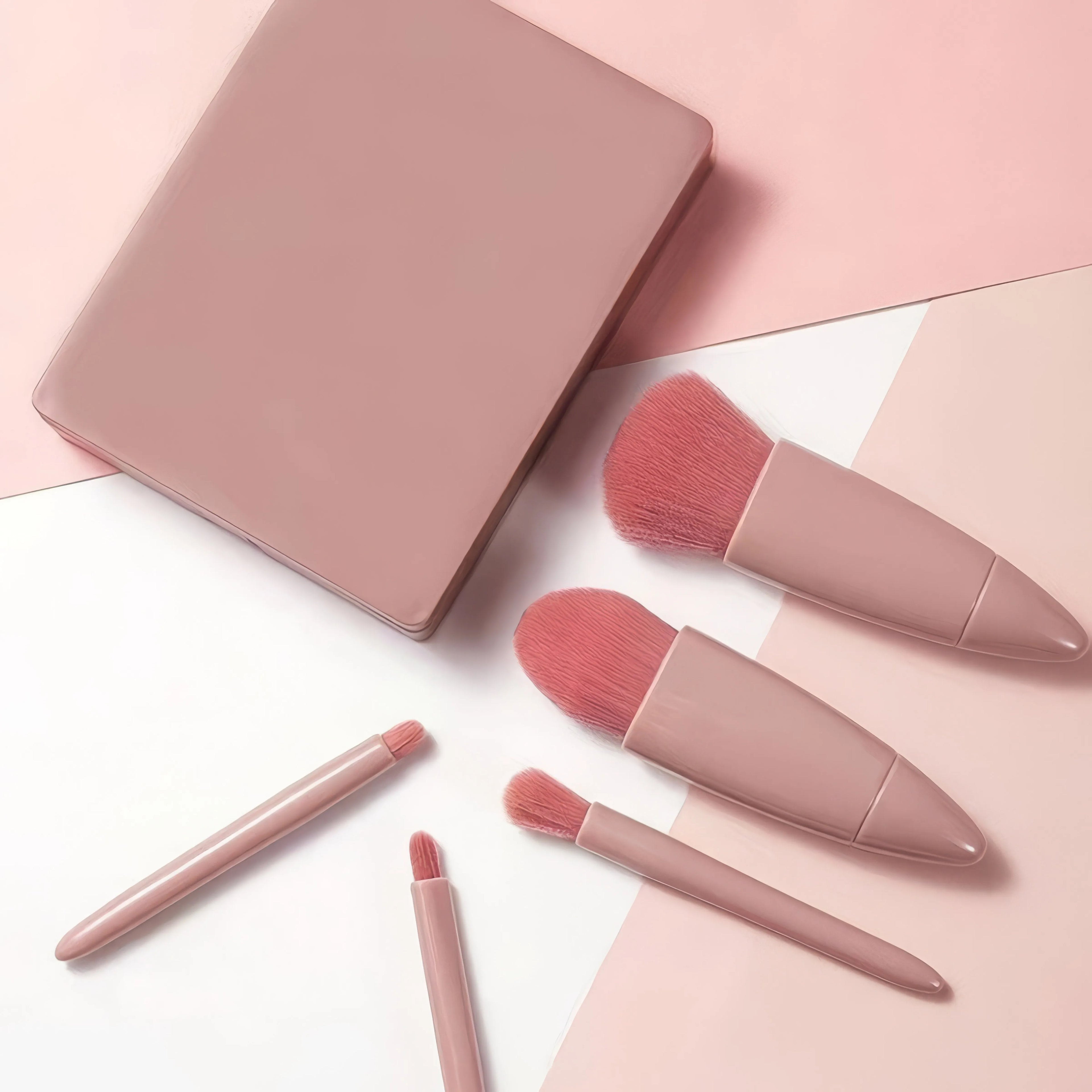 FARUZZI 5-Piece Pink Makeup Brush Set