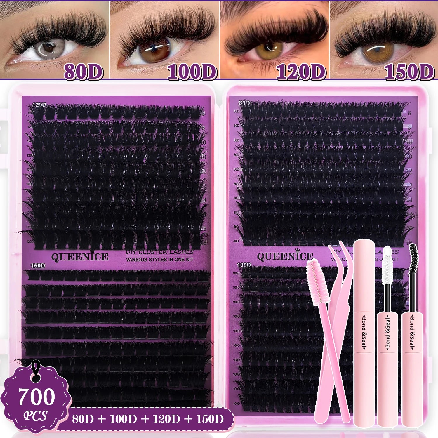 QUEENICE Cluster Eyelash Extensions