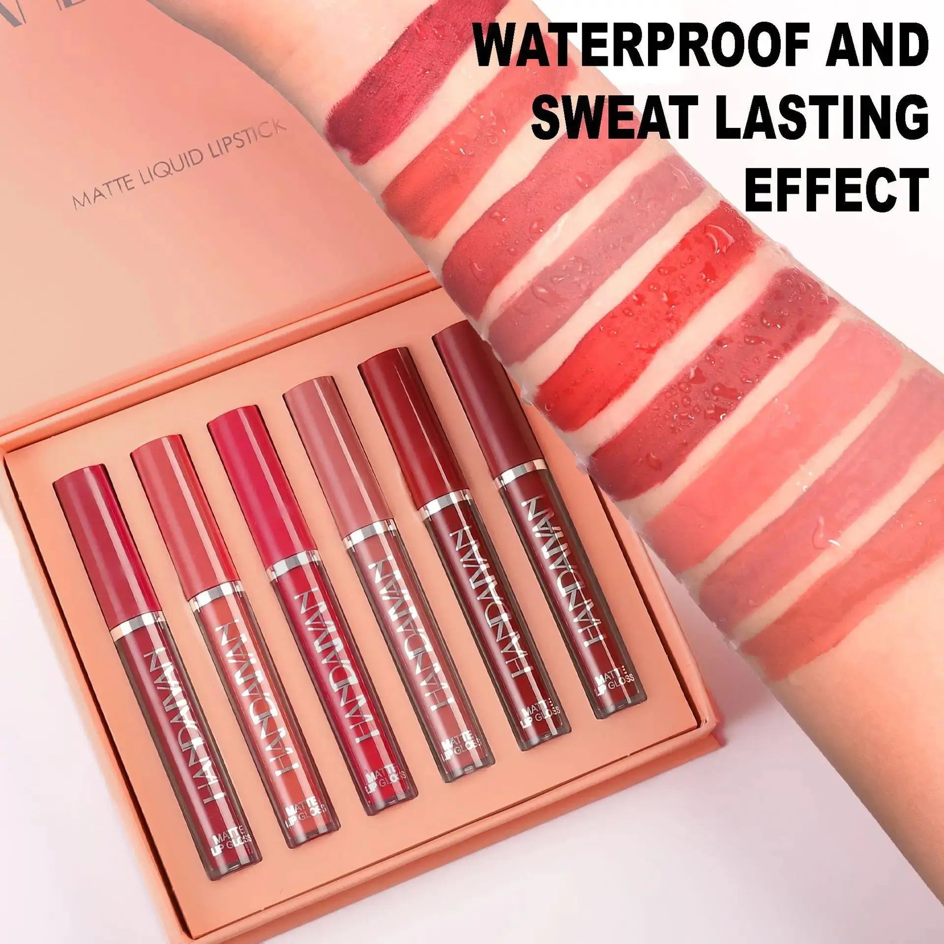 HANDAIYAN 6-Shade Matte Liquid Lipstick Set