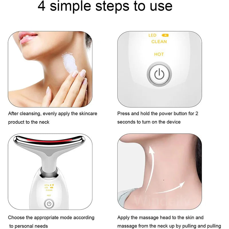 FARUZZI 7-Color Facial & Neck Lifting Massager
