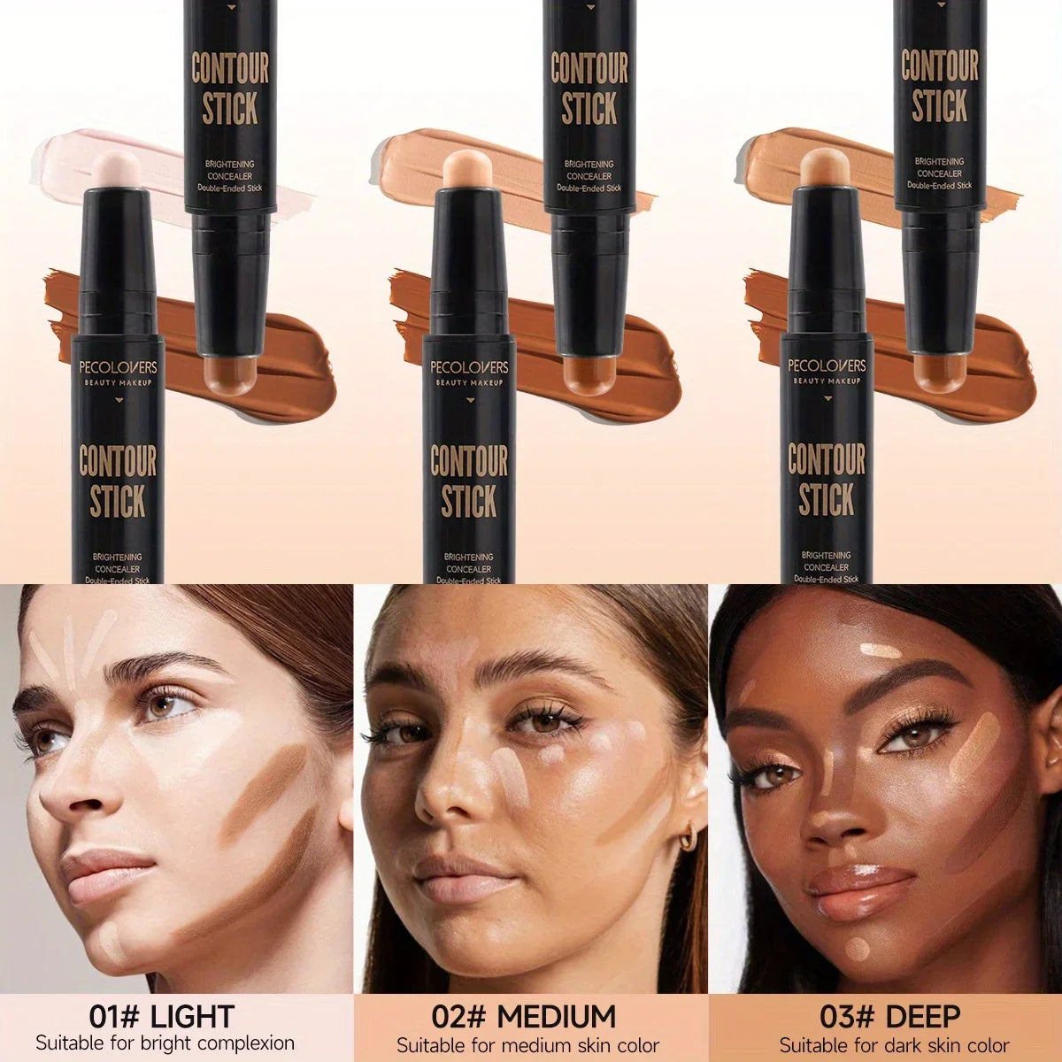 PECOLOVERS Dual-Ended Highlight & Contour Pen