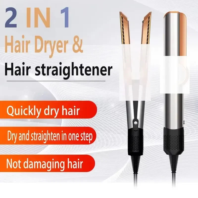 FARUZZI 2-in-1 Hair Dryer & Straightening Brush