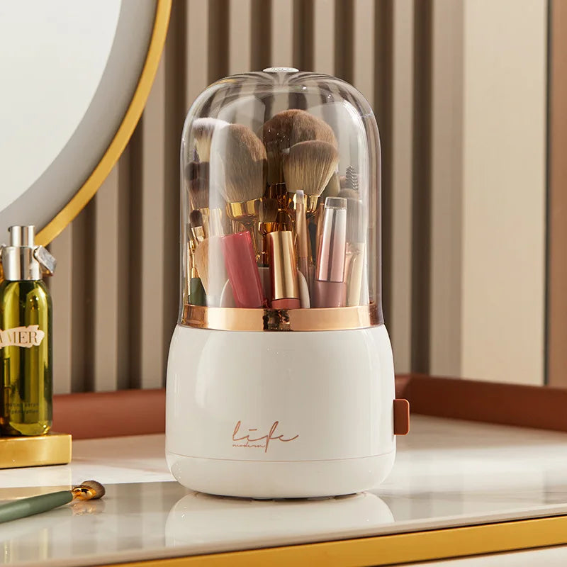 FARUZZI Rotating Makeup Brush Holder Organizer