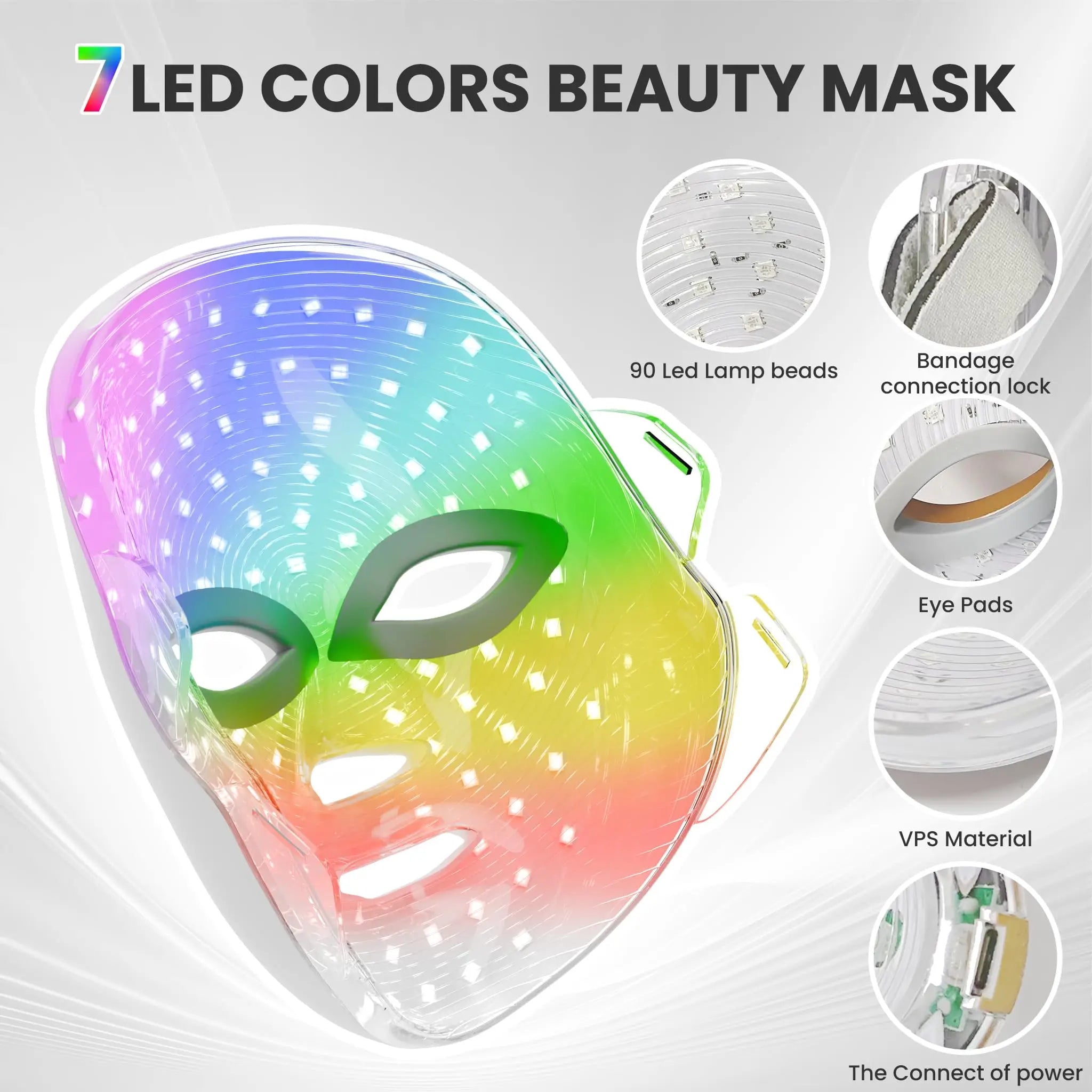 FARUZZI 7-Color LED Facial Therapy Mask