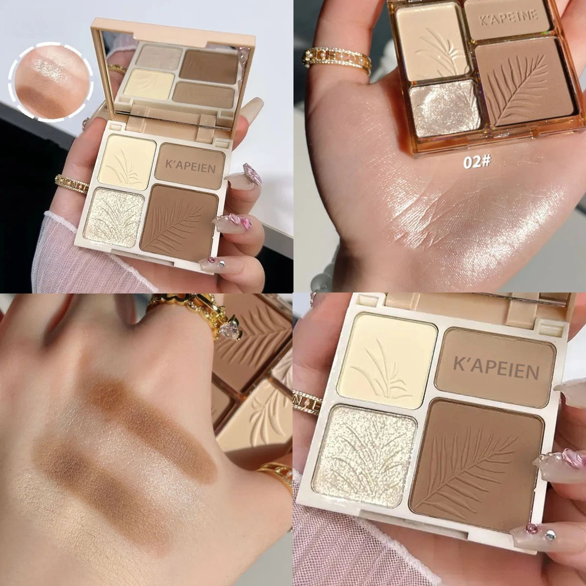 K'APAEIN 4-Color 3D Contour & Highlight Palette
