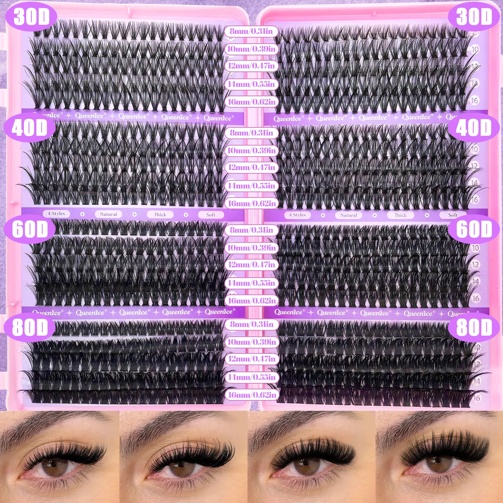 QUEENICE Cluster Eyelash Extensions