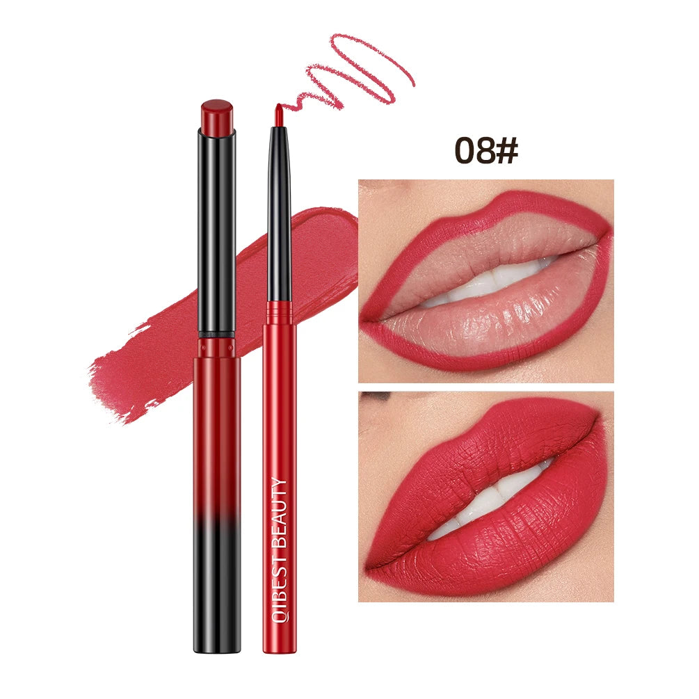 QIBEST Matte Lipstick & Lip Liner Set