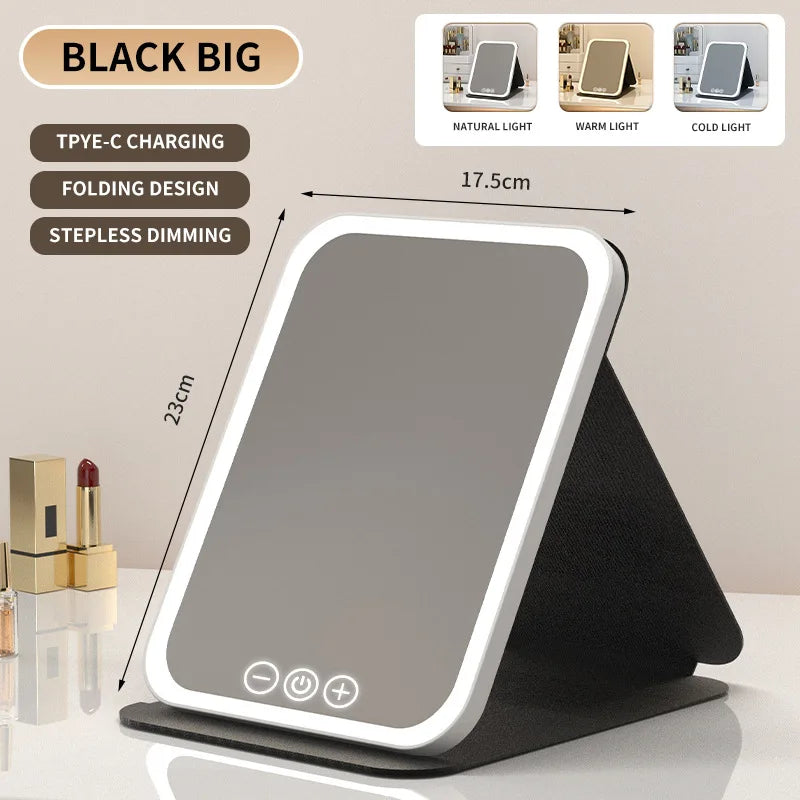 FARUZZI LED Portable Foldable Makeup Mirror