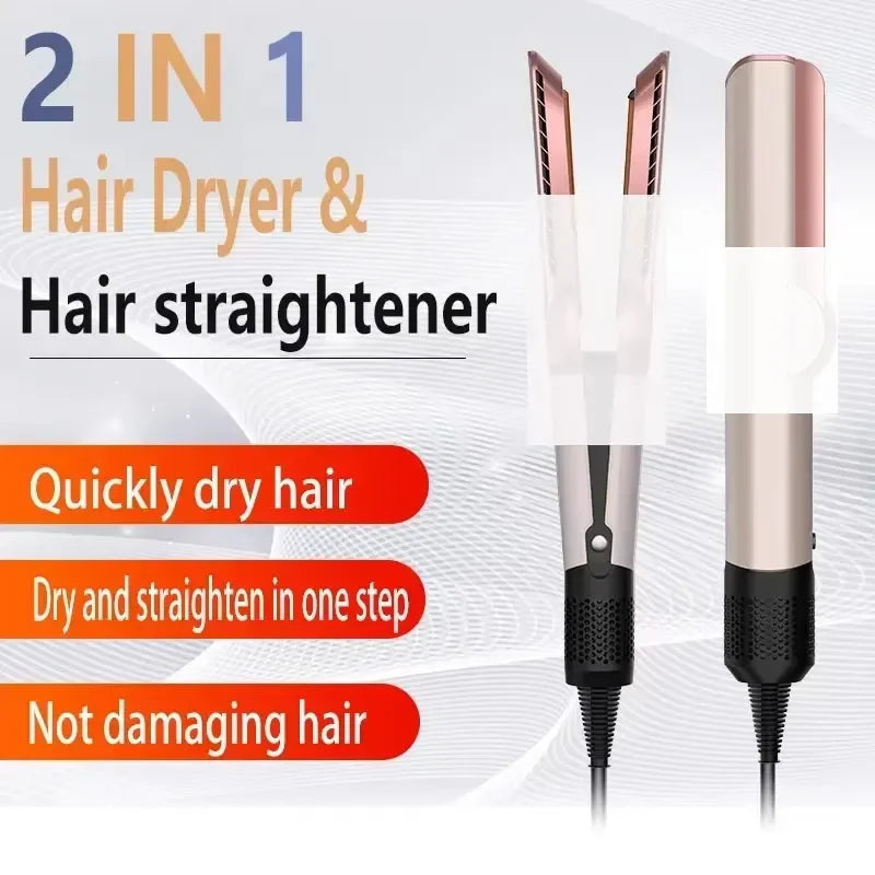 FARUZZI 2-in-1 Hair Dryer & Straightening Brush