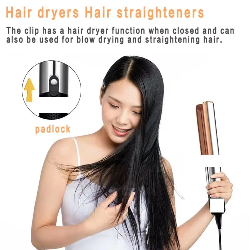 FARUZZI 2-in-1 Hair Dryer & Straightening Brush
