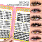 GROINNEYA Cluster Eyelash Extensions Set (320 pcs)