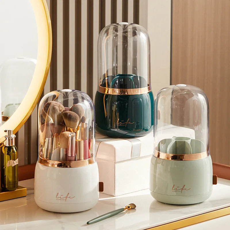 FARUZZI Rotating Makeup Brush Holder Organizer
