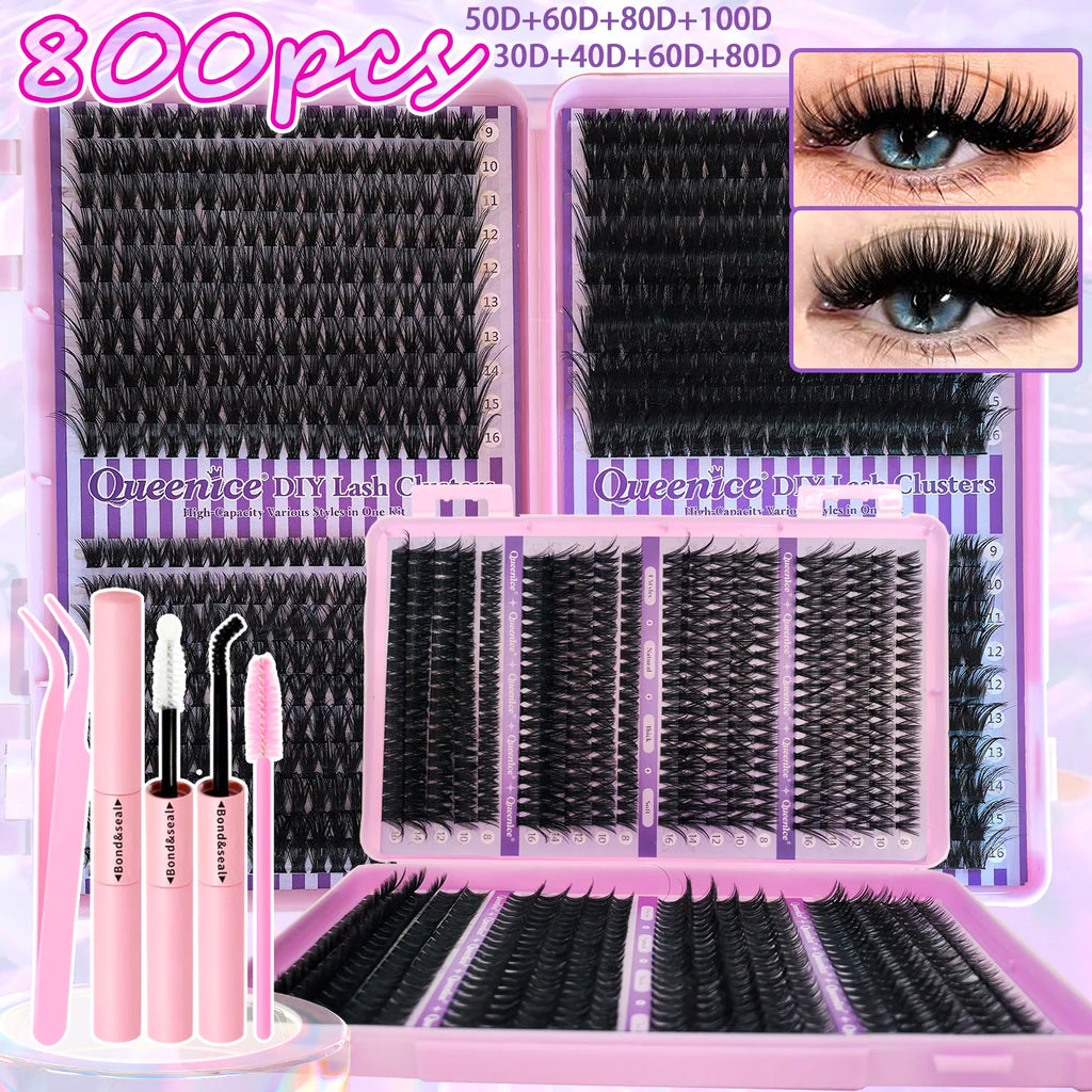 QUEENICE Cluster Eyelash Extensions