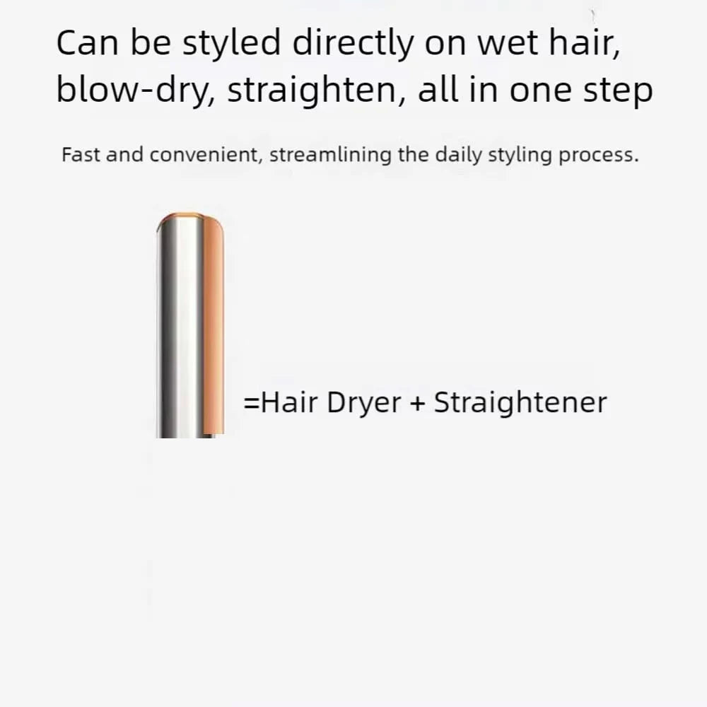 FARUZZI 2-in-1 Hair Dryer & Straightening Brush