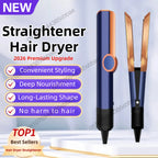 FARUZZI 2-in-1 Hair Dryer & Straightening Brush