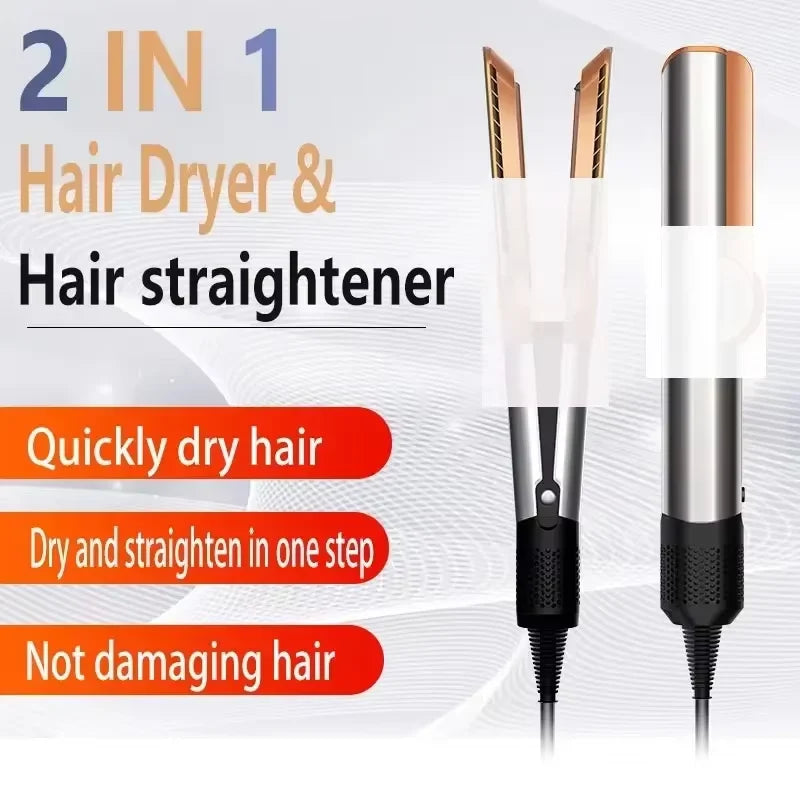 FARUZZI 2-in-1 Hair Dryer & Straightening Brush