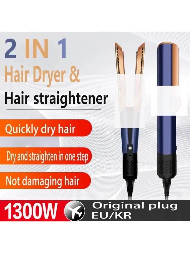 FARUZZI 2-in-1 Hair Dryer & Straightening Brush