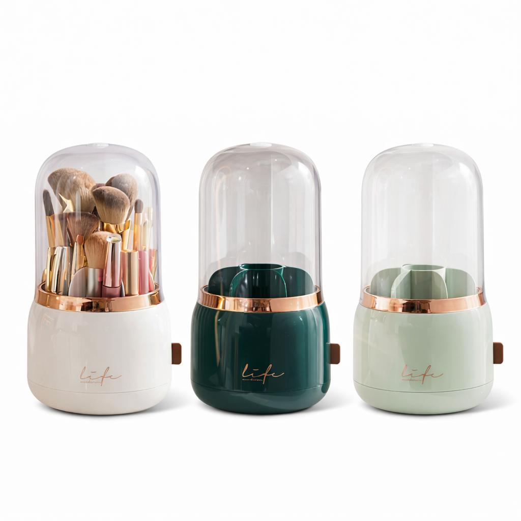 FARUZZI Rotating Makeup Brush Holder Organizer
